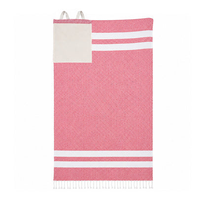 2-in-1 Convertible Cotton Beach Towel Backpack