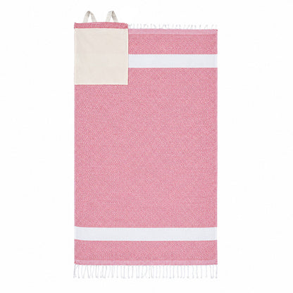 2-in-1 Convertible Cotton Beach Towel Backpack