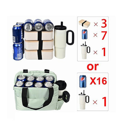 Lunch Cooler Tote with Cup Holder