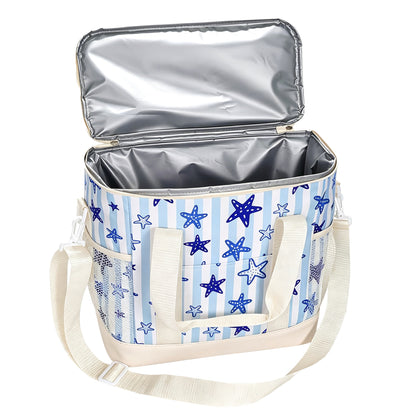 30-Can Starfish Print Cooler Bag