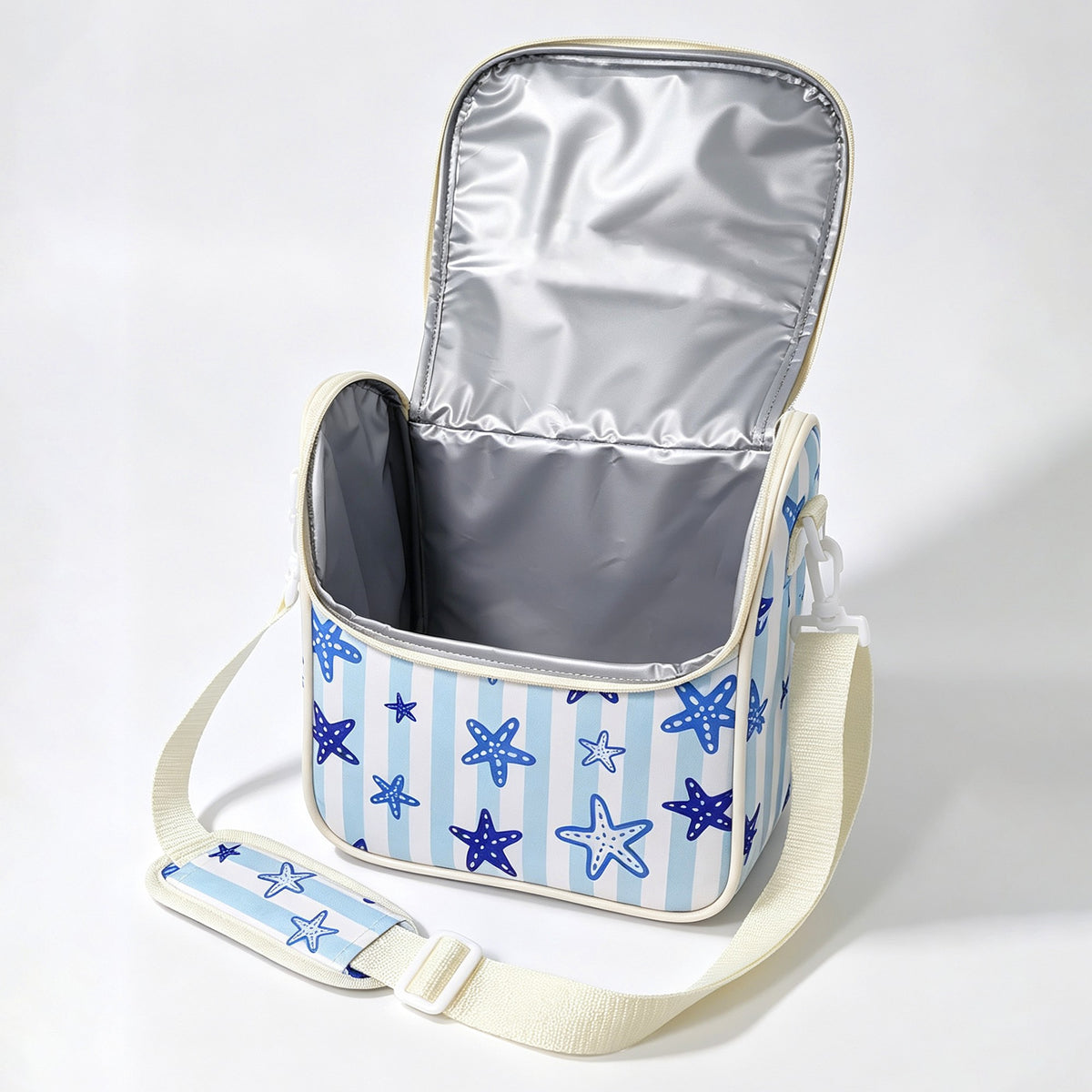 12-Can Starfish Print Lunch Cooler Bag