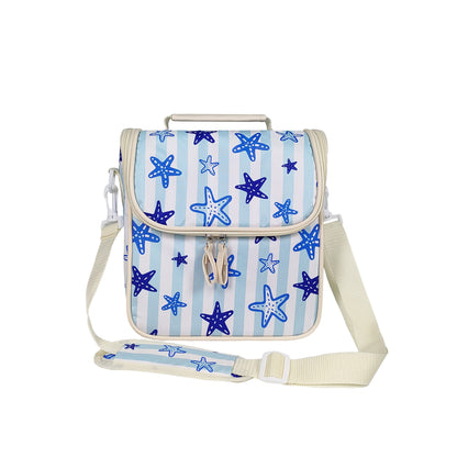 12-Can Starfish Print Lunch Cooler Bag