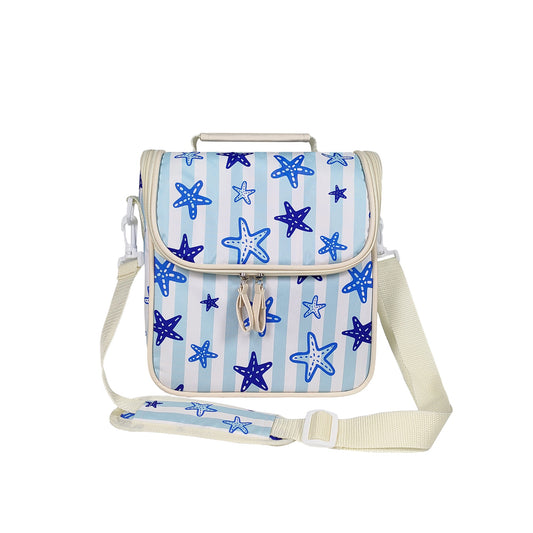 12-Can Starfish Print Lunch Cooler Bag