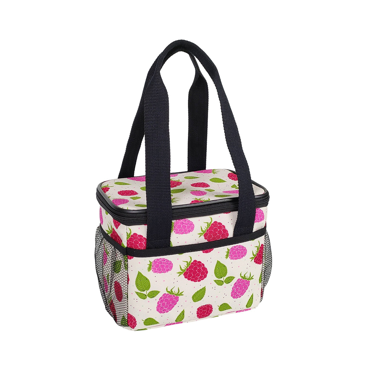 6-Can Raspberry Print Lunch Cooler Bag