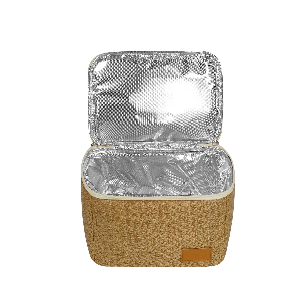 6-Can Mini Woven Lunch Cooler Bag