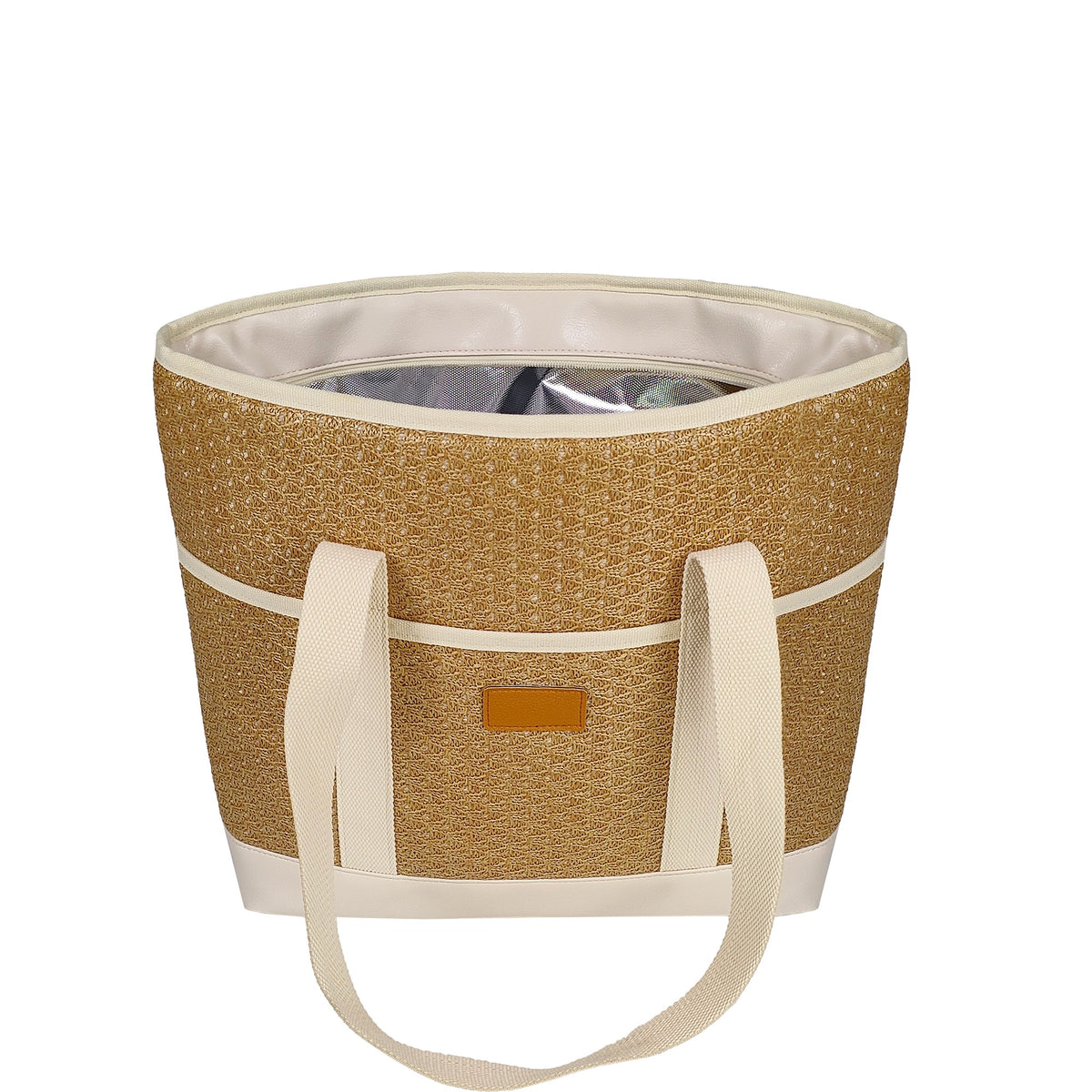 24-Can Woven Cooler Tote Bag