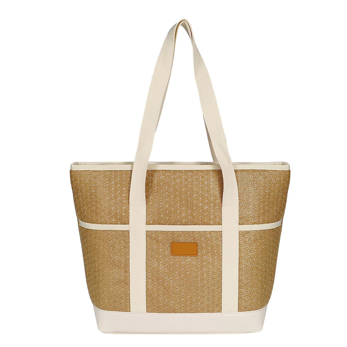 24-Can Woven Cooler Tote Bag