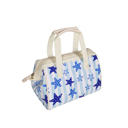 6-Can Starfish Print Lunch Cooler Bag