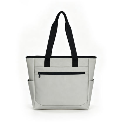 Insulated PU Leather Cooler Tote Bag