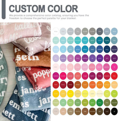 Custom Flannel Throw Blanket