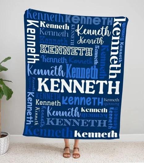 Custom Flannel Throw Blanket