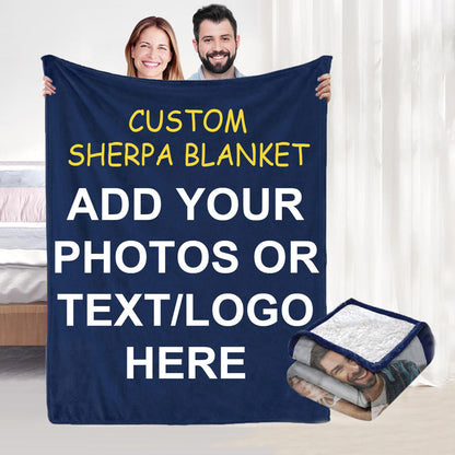 Custom Sherpa Flannel Blanket