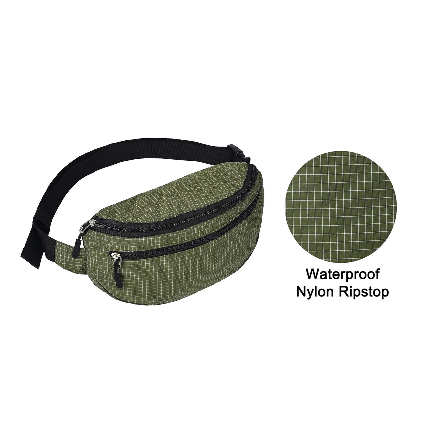 Lightweight Ripstop Nylon Fanny Pack