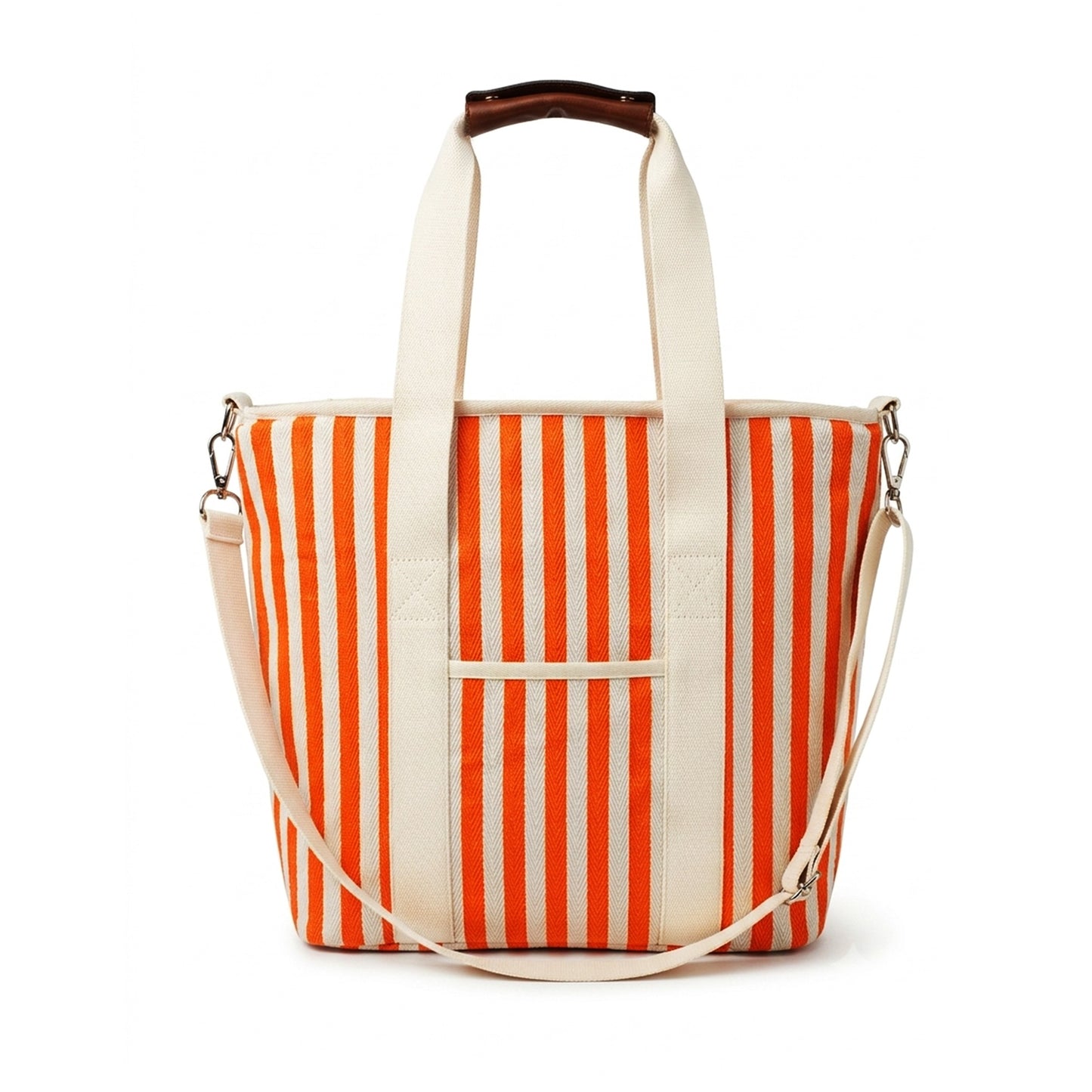 Cotton Twill Yarn-Dyed Striped Cooler Tote Bag