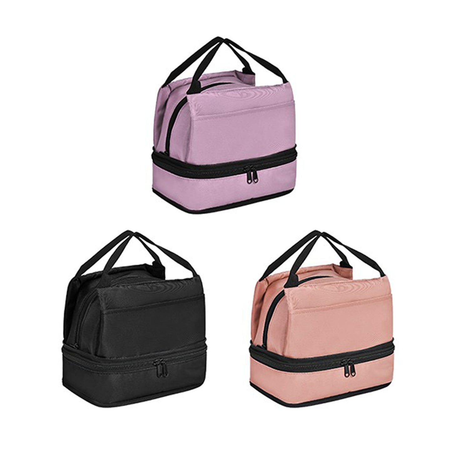 Dual Compartment Foldable Lunch Cooler Bag