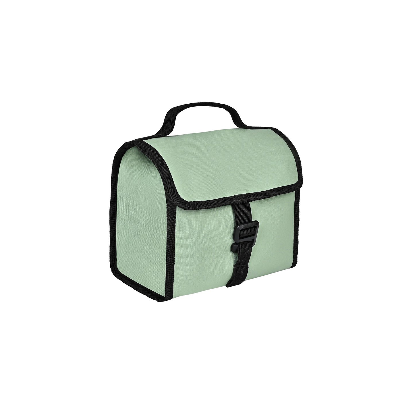 Foldable Poly Leather Lunch Cooler Bag