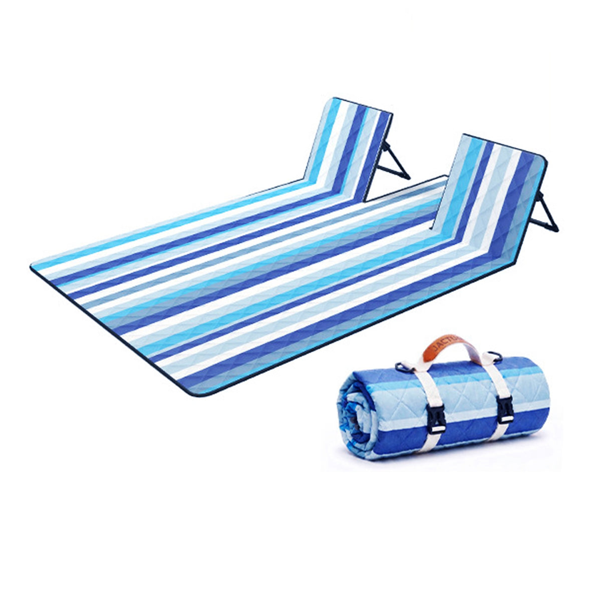 2-in-1 Picnic Blanket with Adjustable Backrests