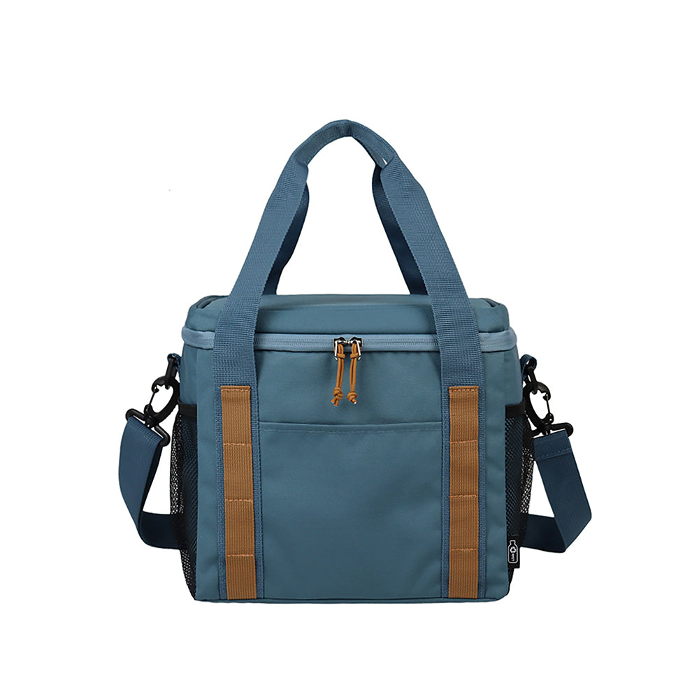 Eco-Friendly RPET Insulated Cooler Bag with Removable Shoulder Strap