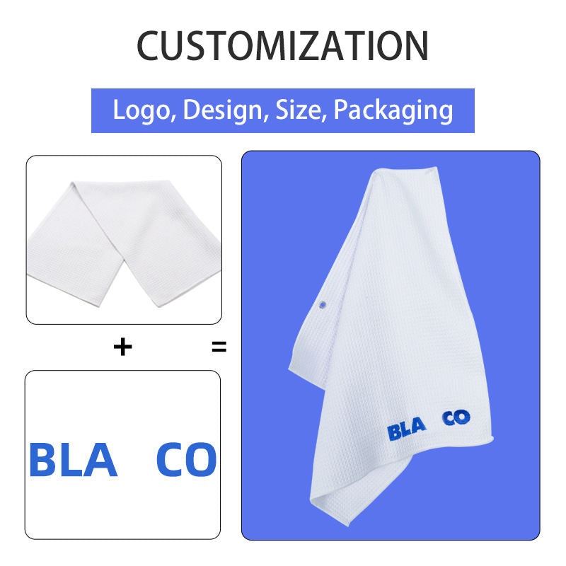 Golf Towel with Carabiner Clip