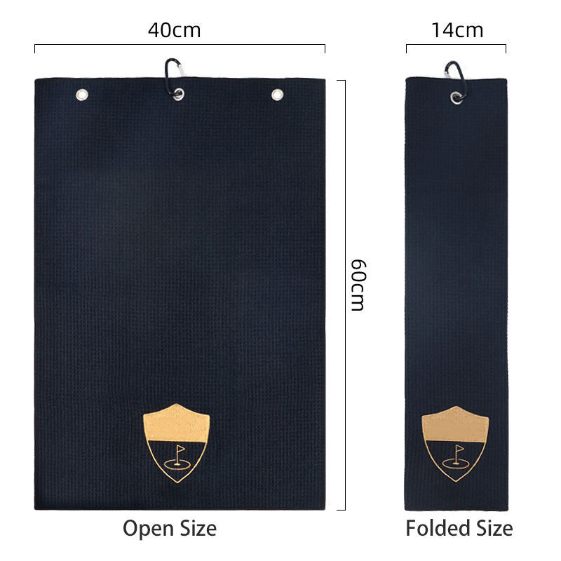 Golf Towel with Carabiner Clip