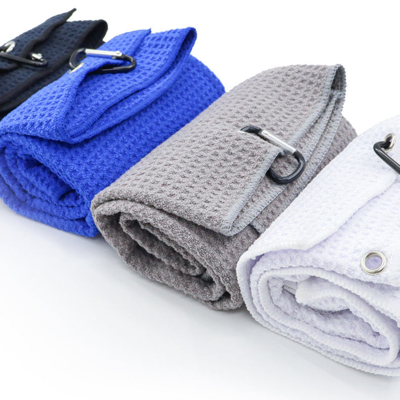 Golf Towel with Carabiner Clip