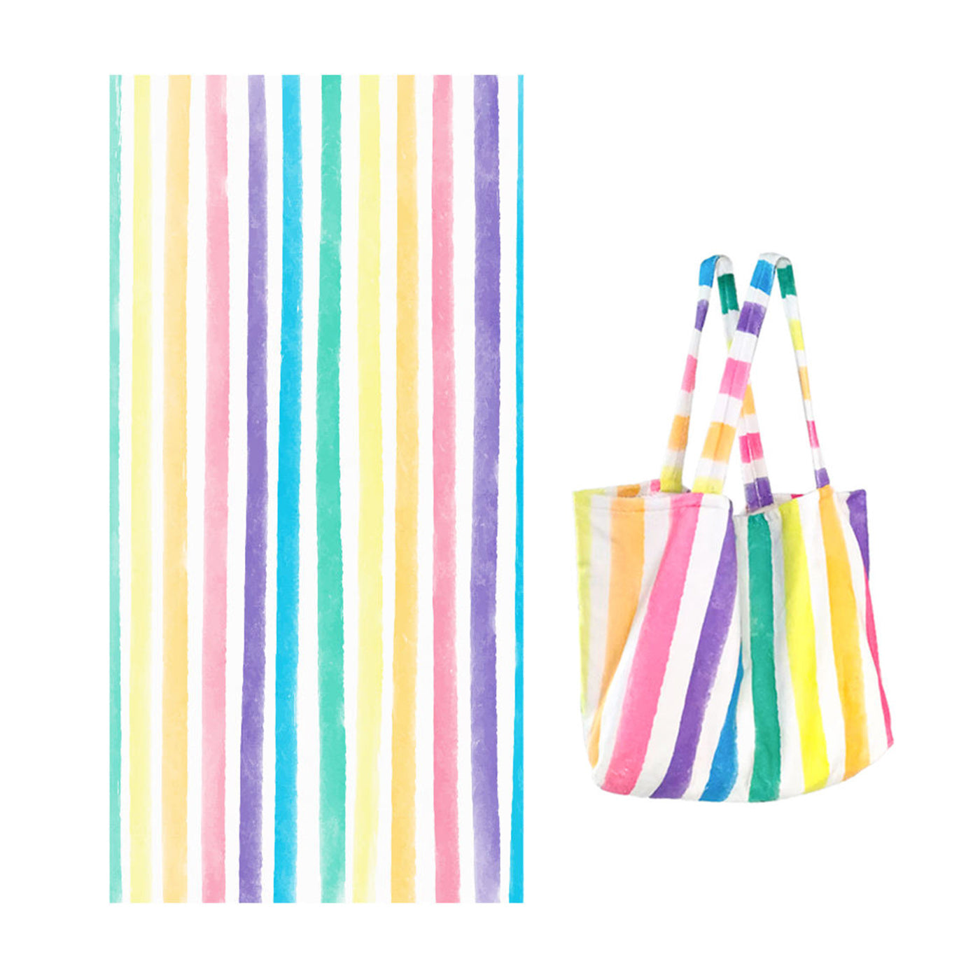 Microfiber Beach Towel with Beach Bag